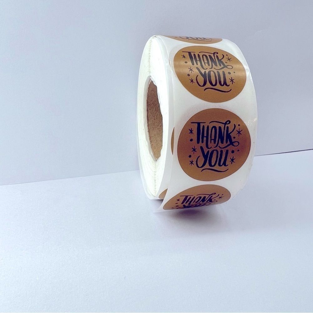 Thank you stickers for poshmark sellers | shipping supplies 1 in round NWT - Picture 2 of 5